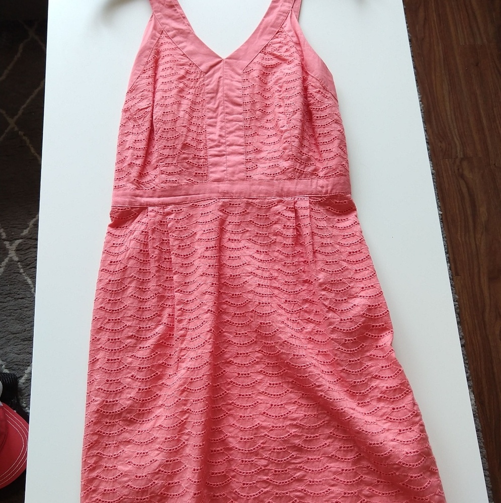 Salmon summer dress